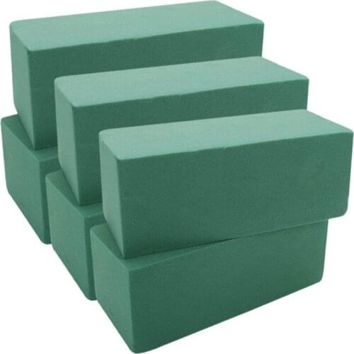 6PCS Floral Foam Bricks Flower Packing Arranging Flowers Florist Supplies for Artificial Flowers Plants Decor