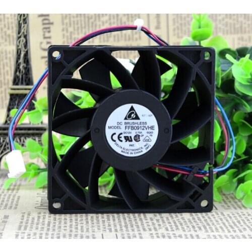 9CM 90*90*38 12V 0.75A FFB0912VHE three line large volume Case Fan