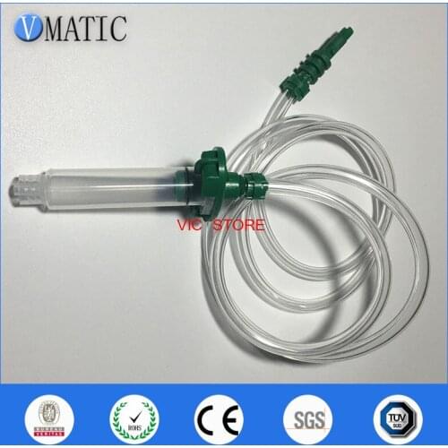 Free Shipping Quality 5 Sets 30cc/ml Glue Dispenser Dispensing Plastic Syringes With Piston & Barrel Adapter