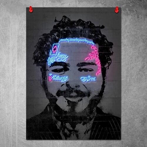 No Frame HD Home Decoration Printing Post Malone Poster Canvas Wall Art Oil Painting Living Room Decoration