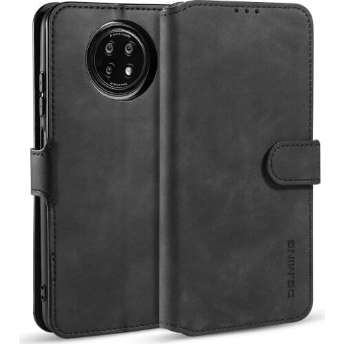 Folding Stand Plain Leather Business Flip Case for Xiaomi Redmi Note 10 9T 9S K40 Pro Poco M3 X3 NFC F3 10T Lite Cover