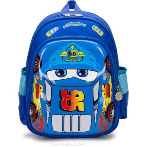Disney cartoon princess car childrens school bag kindergarten boys girls cute baby bag shell Spiderman animated backpack