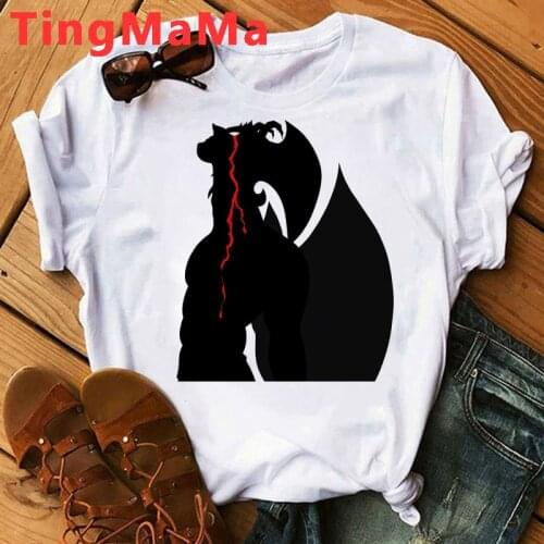 Hot Japanese Anime Devilman Crybaby T Shirt Men Kawaii Cartoon Summer Tops Manga Graphic Tees Harajuku Unisex Tshirt Male