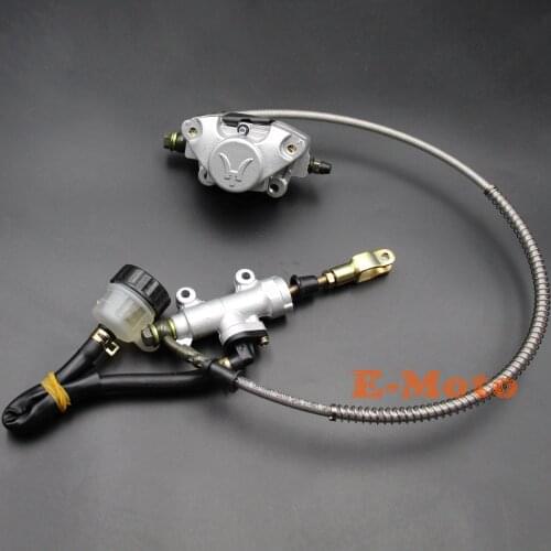 Hydraulic Rear Disc Brake Caliper System + Pads 150cc 200cc 250cc 300cc Quad Dirt Bike ATV