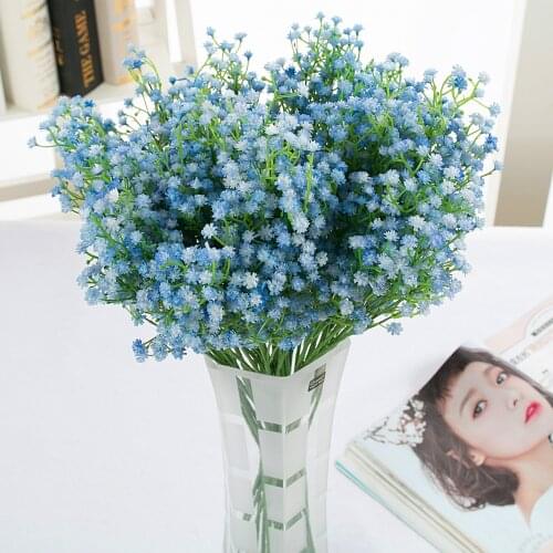 Artificial Flowers False Babys Breath Gypsophila Wedding Decoration Birthday DIY Photo Props Flower Heads Branch Plastic plants