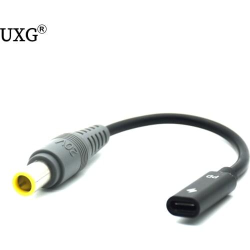 USB 3.1 Type C USB-C To DC 20V 7.9 x 5.4Mm Power Plug PD Emulator Trigger Charge Cable for Laptop