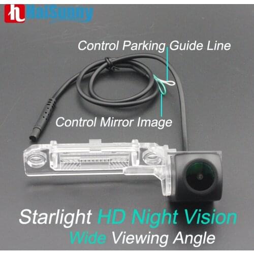Full HD Fisheye Starlight Car Rear View Camera For Volkswagen VW Passat B6 Passat CC golf MK5 Car Reverse Parking Accessories