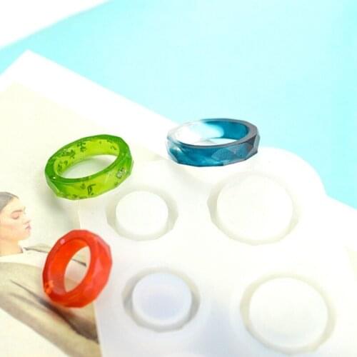Assorted Rings Crystal Epoxy Resin Mold Jewerly Ring DIY Crafts Silicone Mould