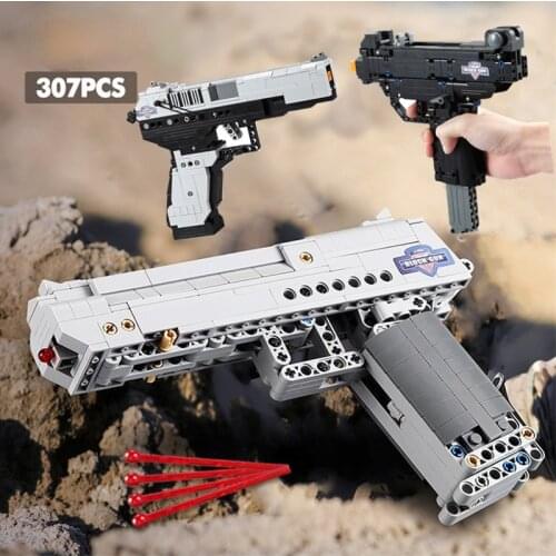 412pcs Wandering Earth Signal Gun Building Blocks Set Technical DIY Shooting Game Bricks City Toys For Children Kids