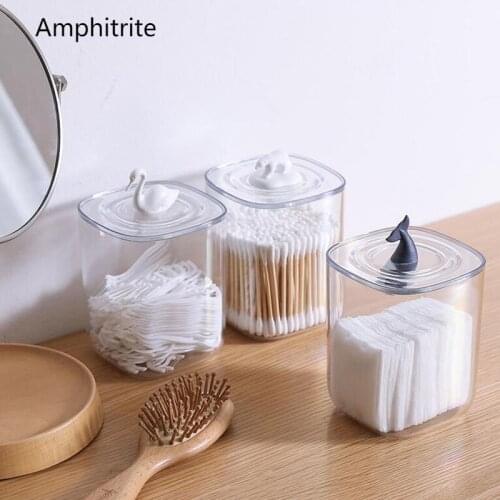 Cosmetics Storage Box Make Up Organic Cotton Tuppers Storage Box Bad Storage Glass Transparent Acryl Desktop Finishing Holder