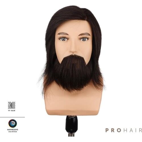 Mannequin-Head with shoulder Competition Mannequin 17CM 100% Black Human Hair Mannequin Doll Head wig head Manikin for styling
