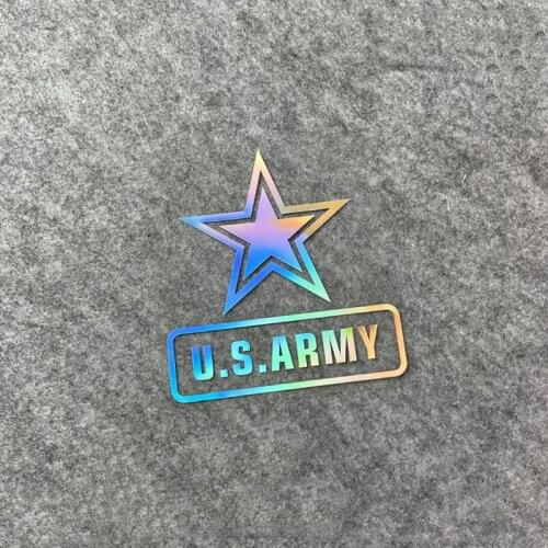Motorcycle Dirt Bike Stickers Car Light Eyebrow Graphics Auto Truck Vans Window Body Decal for Star US ARMY
