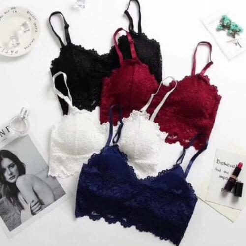 2020 New Arrival Women Push Lingerie Top Wireless Up Women Cup Size Underwear Bra Full Plus Lace