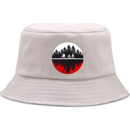 Upside Down Stranger Things Bucket Cap Casual Outdoor Fisherman Hat Summer Sunscreen Panama Hats Foldable Unisex Beach Caps