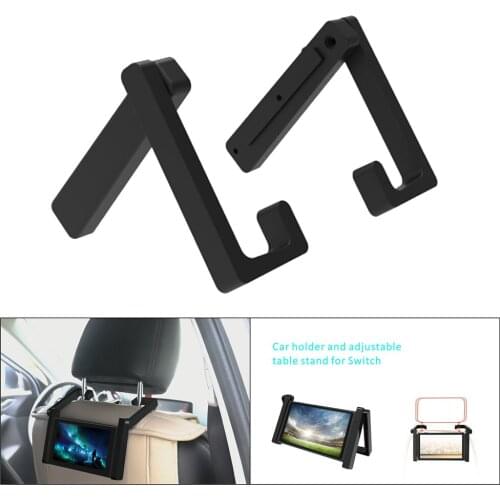 For Nintend Switch Console Stand Adjustable Car Headrest Mount for Nintendo Switch Console Adjustable Desktop Bracket