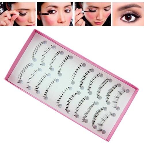 10 Pairs False Eyelashes Dramatic Natural Thick Lower Bottom Under Eyelashes Handmade Criss-cross Extension Makeup Tools New