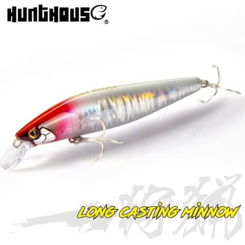 Hunthouse Minnow fishing lure sinking 99mm 17g minnow wobblers for sardines Tungsten weight slider system exclusive lw418