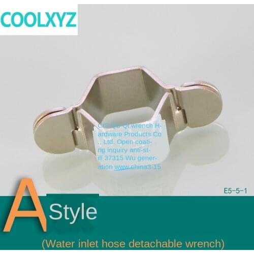 Stainless steel bellows kitchen basin faucet feed hose upper pipe nut removable installation wrench