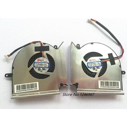 New laptop CPU Cooling fan for MSI GE63VR MS-16P1 GE73VR MS-17C1 Cooler Fan PAAD060105SL N417 N418 N383 N384