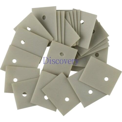 10Pc Aluminum Nitride Ceramic Plate Thermal Insulation Ceramic Plate TO-220/247/264/3P Aluminum Nitride Thermal Conductive Plate