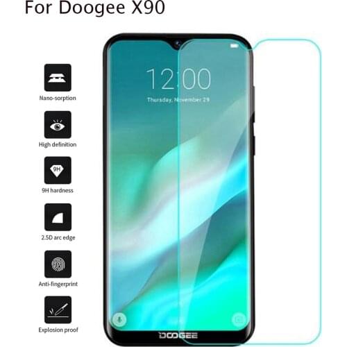 2Pc Tempered Glass For Doogee X90 X90L Protector Toughened protective film For Doogee X90 X90L glass