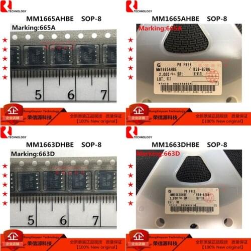 5-50 pcs/lot MM1665AHBE Marking: 665A MM1665A MM1665 SOP-8 MM1663DHBE Marking: 663D MM1663D MM1663 SOP-8 100% New original