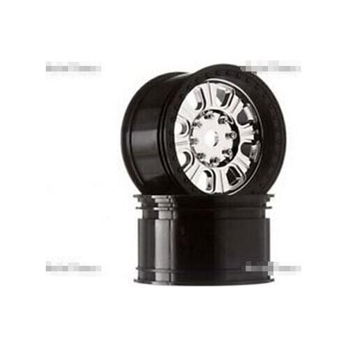 Axial Yeti XL 3.8 Raceline Monster Wheels (chrome/black) (2pcs) Axial Racing