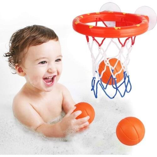 Basketball Hoop Bath Toy on Suckers Set for Child Kid Outdoor Game Development of Boy Interesting Indoor Sport Tool Kit for Baby