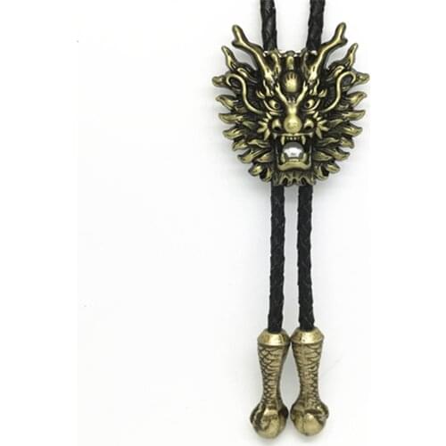 Cowboy personality Poirot Silver Dragon tie tie Silver Dragon flight vintage clothing accessories