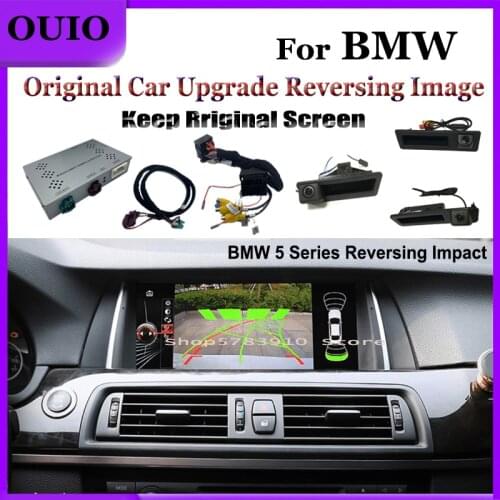 Reversing Decoder For BMW series 5 F10 F11 F07 F18 2010 ~ 2020 CIC NBT EVO | Original Screen upgrade Front Rear Camera Adapter