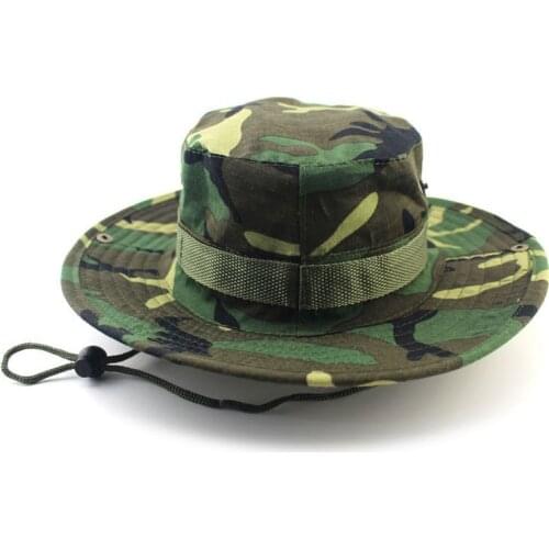 Newest fashion Camouflage Mountaineering Caps for Men Women Summer Mans Round Boonie Hats for Military Camping Outdoor Hat
