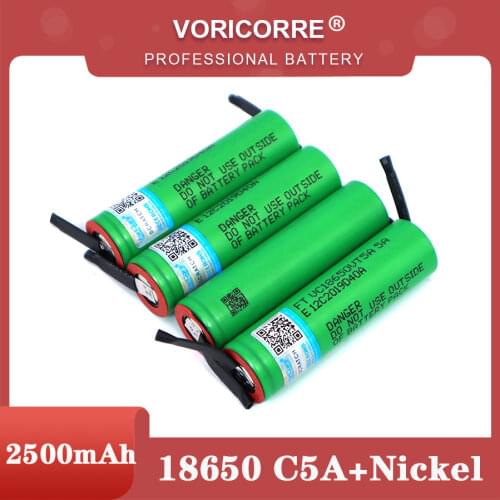 VariCore VTC5A 2600mAh 18650 Lithium Battery 30A Discharge 18650VTC5 batteries + DIY Nickel Sheets