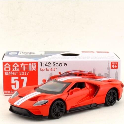Box gift model,High simulation 1:42 alloy pull back Ford Mustang GT 2017,Original packaging,selling toys,free shipping