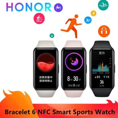 Honor Band 6NFC fashion sports smart bracelet supports multi-language smart bracelet swimming waterproof fitness sports watch