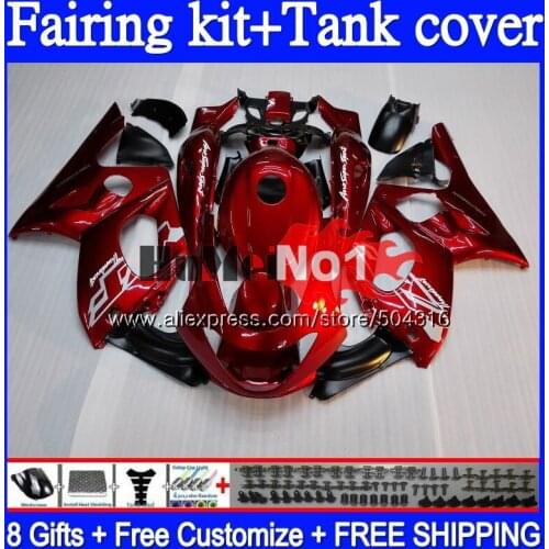 YZF-600R For YAMAHA YZF 600R 1996 1997 1998 1999 2000 2001 Pearl red 38MC.179 YZF600R Thundercat 96 97 98 99 00 01 02 Fairings