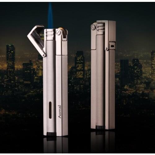 2018 New Compact Jet 1300 C Torch Butane Turbo Lighter Strip Gasoline Windproof All Metal Cigar Lighter