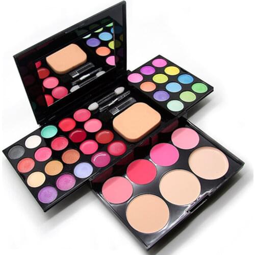 New 39 Colors Makeup Palette Eyeshadow Powder Blush Lip Stick Cosmetics Kit Eye Primer Luminous Eye shadow Palette Make Up Set