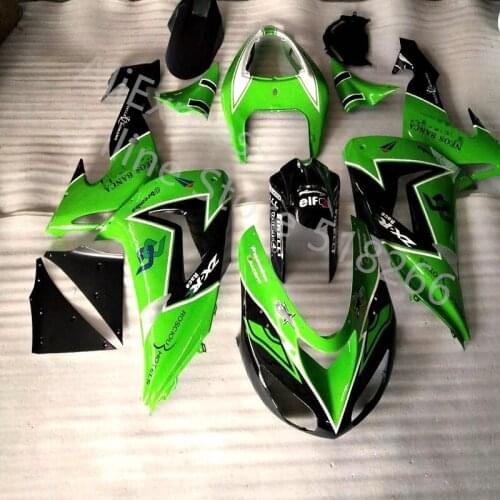 Custom New ABS Full Fairings Kit Fit for kawasaki Ninja ZX10R 2006 2007 ZX-10R10R 06 07 green black Body set