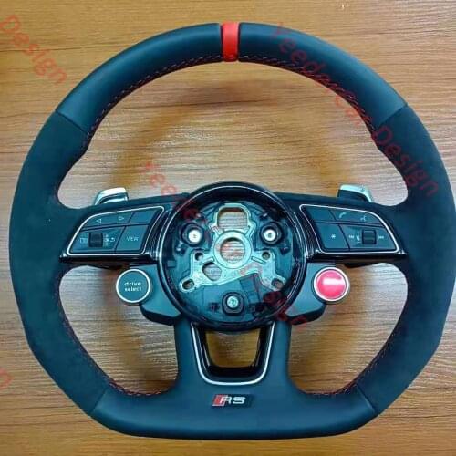 Fully Alcantara Steering Wheel for Audi RS3 RS4 RS5 A3 A4 A5 S3 S4 S5 2017-2021