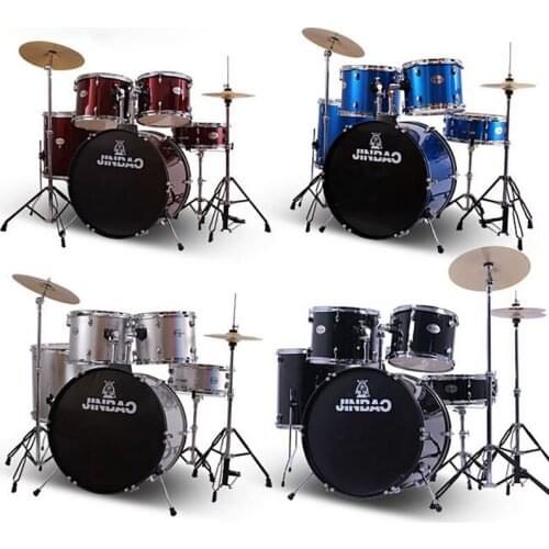 Adult/Child Professional Music Jazz Drum Set Kit Double Oil Skin Drum Alloy Musical Instruments