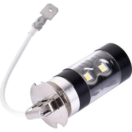 For Car Fog Lights For White Driving Day Running Lamp Automobiles BulbsSuper Bright H1 H3 LED Bulb 30 4014SMD 6500K
