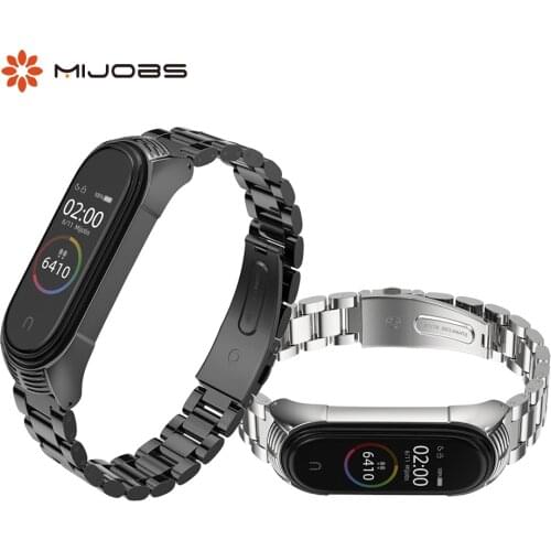 Watch bracelet for Xiaomi Miband 4 strap stainless steel metal wrist strap for mi band 3 wristband accessories Pulseira Miband 4