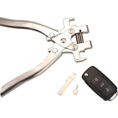 Kutery Flip Folding key Split Pin Clamp Auto Remote Car Key Disassembly Pliers Tool Remover Car Key Fixing Tool