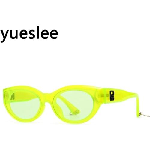 46540 Plastic Metal Oval Luxury Sunglasses Men Women Fashion Shades Uv400 Vintage Glasses Men Sunglasses