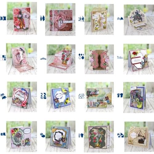 Dance Music Greeting Card Background Cutting Dies Scrapbook Dariy Decoration Stencil Embossing Template DIY Greeting Card