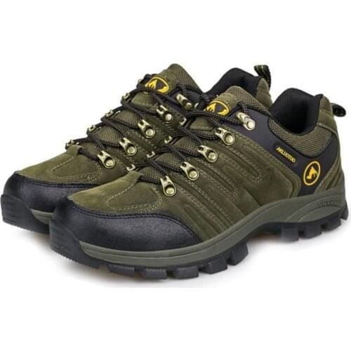 Outdoor Lace-up Hiking Boots Sport Mens Shoes For Camping Climbing Mountain Anti-slip Breathable Shoes