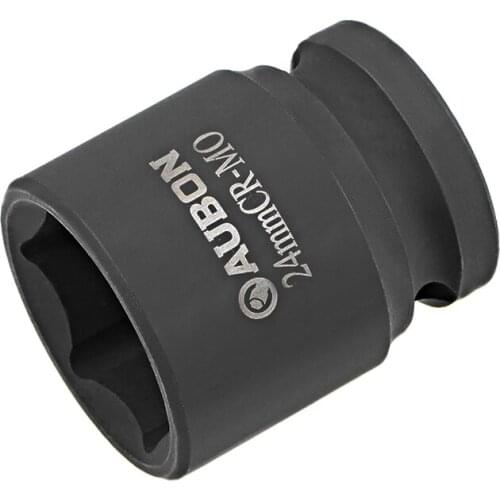Uxcell 1/2-Inch Drive by 24mm Shallow Impact Socket, Cr-Mo, 6-Point, Metric
