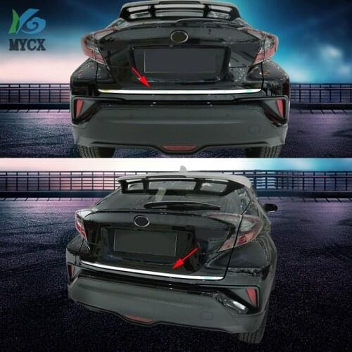 2020 2016- 2019 For Toyota C-HR CHR C HR Stainless Rear Trunk Boot Tailgate Door Lid Cover Molding Trim Protectors Car accessory