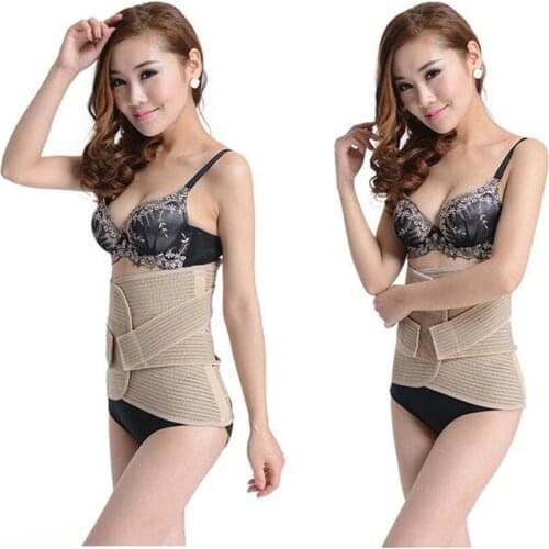 3 in 1 Postpartum Support Recovery Belly Wrap Waist Pelvis Belt Body Shaper Postnatal Shapewear