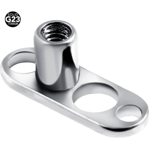 50pcs G23 Grade Titanium Micro Dermal Anchor Base Body Jewelry Piercing Omliga Skin Diver Lot Piercings 3 Sizes